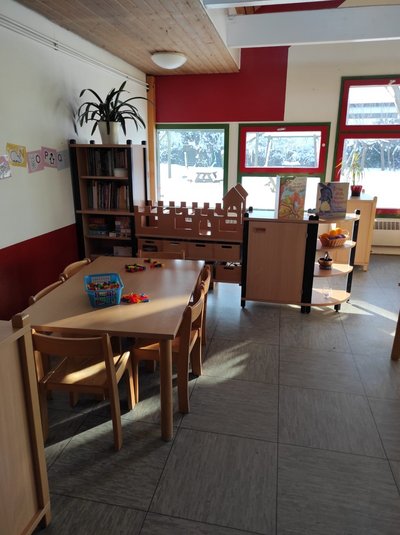 Gruppenraum der roten Gruppe im Familienzentrum